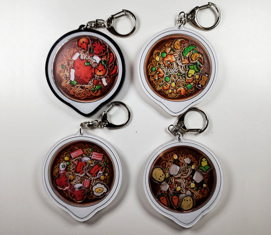 Cup Noodle Acrylic Shaker Charms