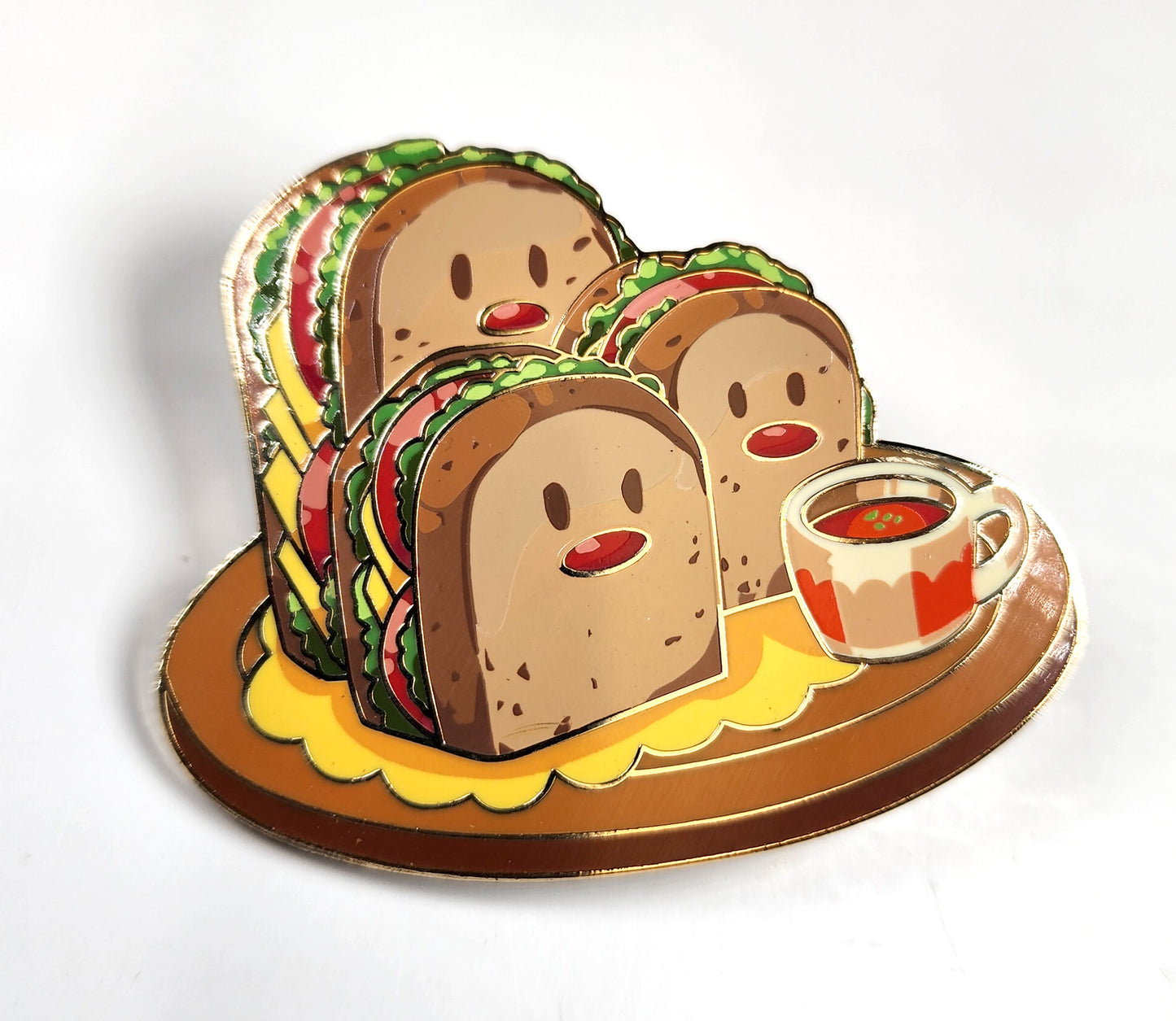 Poke Cafe Enamel Pin