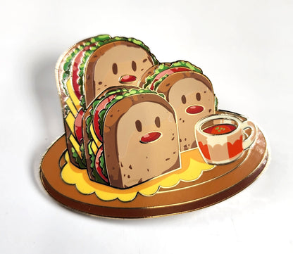 Poke Cafe Enamel Pin