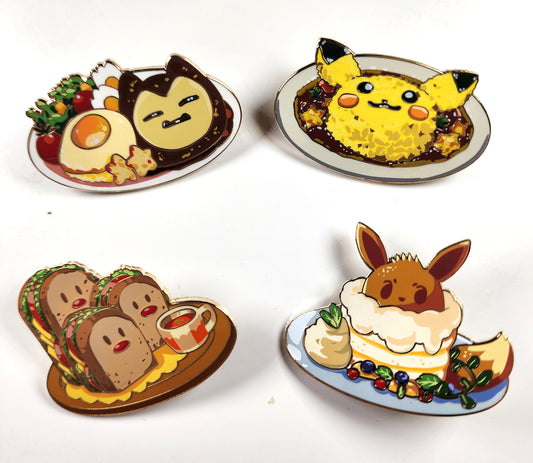 Poke Cafe Enamel Pin