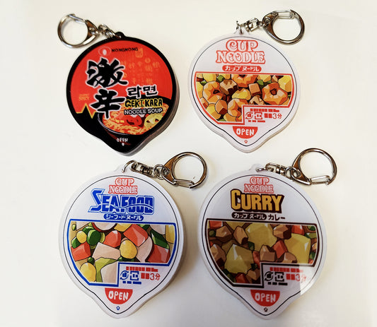 Cup Noodle Acrylic Shaker Charms