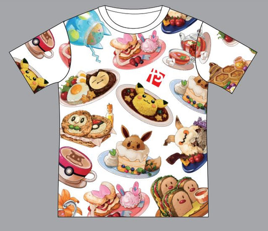 PokeCafe Dish Collection All over T-shirt [PREORDER]